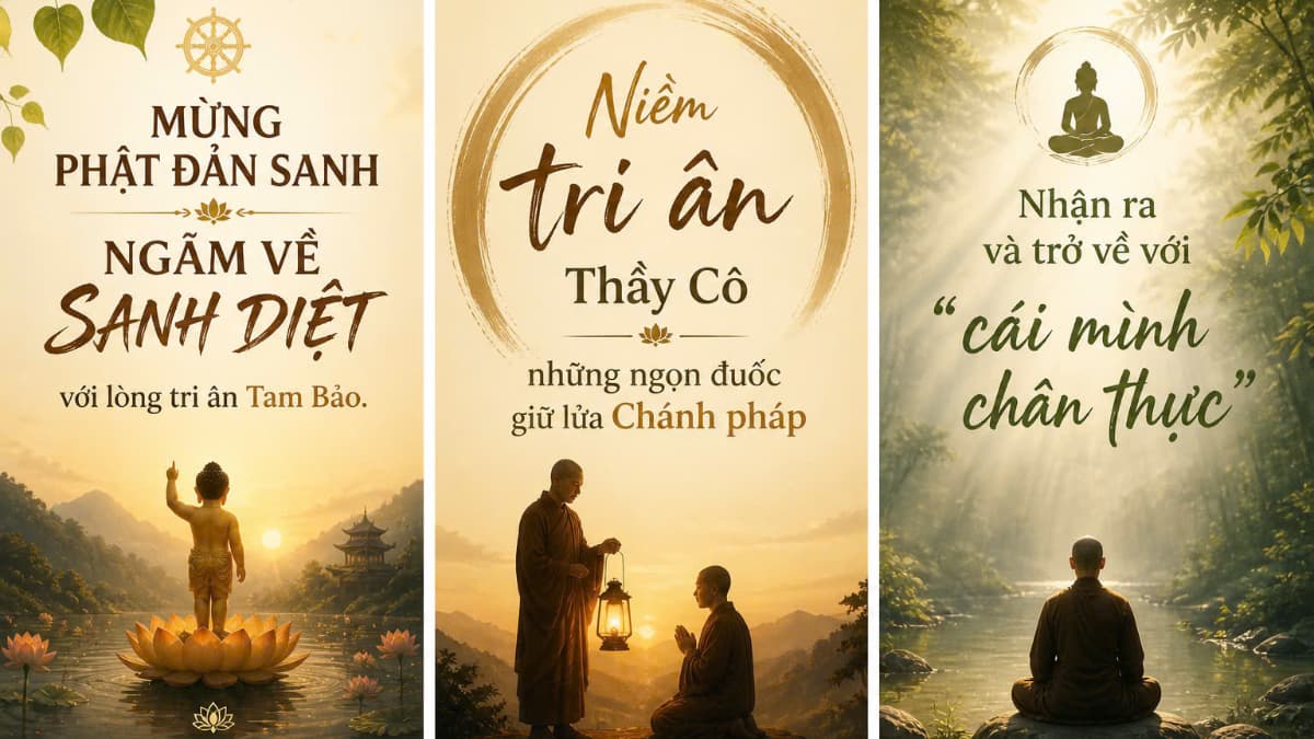 Mừng Phật đản sanh - Ngẫm về sanh diệt với lòng tri ân Tam Bảo